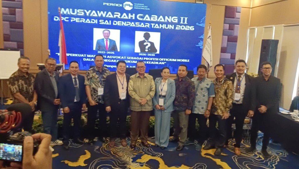 Muscab DPC PERADI SAI Denpasar, Profesi Advokat Hasilkan Regenerasi Pemimpin Baru 