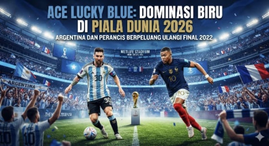 "ACE LUCKY BLUE" Dominasi Piala Dunia 2026, Argentina dan Prancis Berpeluang Ulangi Final 2022