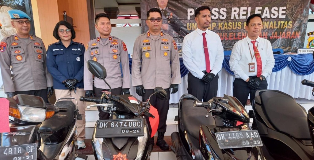 Dokumentasi dari - Polres Buleleng Menangkap Pelaku Curanmor, Menahan 10 Pelaku Kasus Narkoba