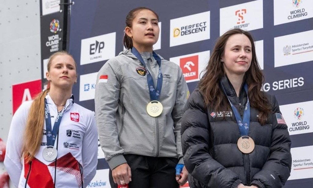 Desak Rita, Atlet Panjat Tebing Asal Buleleng, Rebut Medali Emas World Climbing Series Krakow 2026, di Polandia