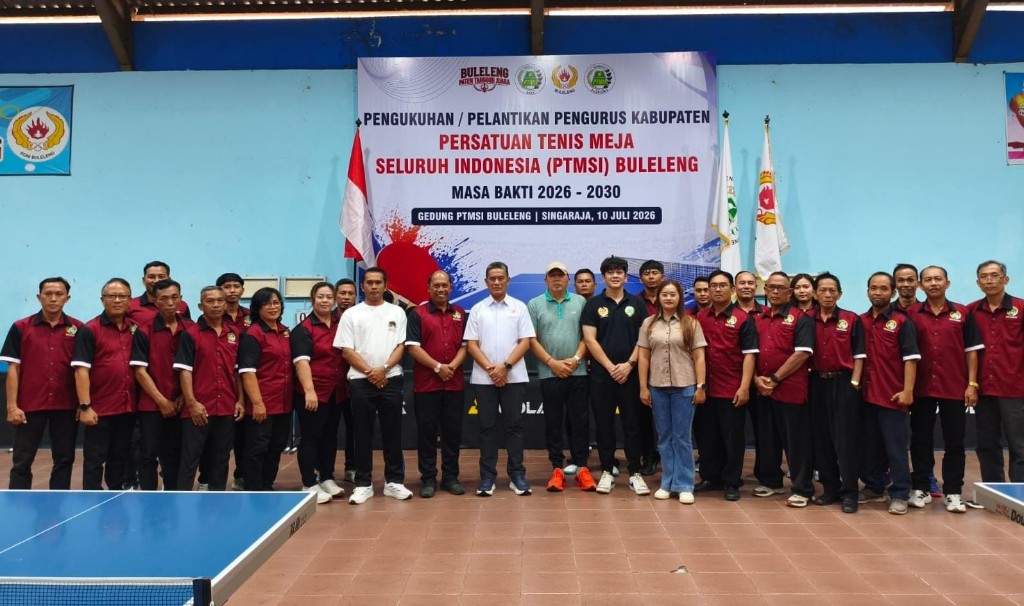 PTMSI Buleleng Bidik Hattrick Juara Umum Tenis Meja di Porprov 2027