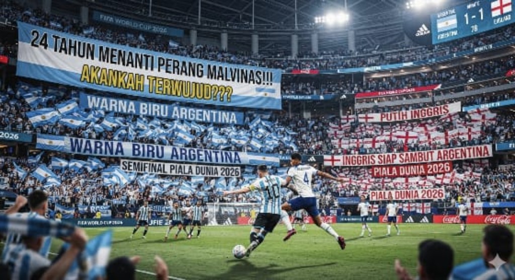 24 Tahun Penantian Duel Argentina vs Inggris Berpeluang Hidupkan Kembali "Perang Malvinas" di Semifinal Piala Dunia 2026