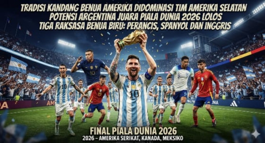 Dikepung Tiga Raksasa Eropa: Prancis, Spanyol, dan Inggris, Argentina Andalkan Tuah Benua Amerika untuk Rebut Trofi Piala Dunia 2026