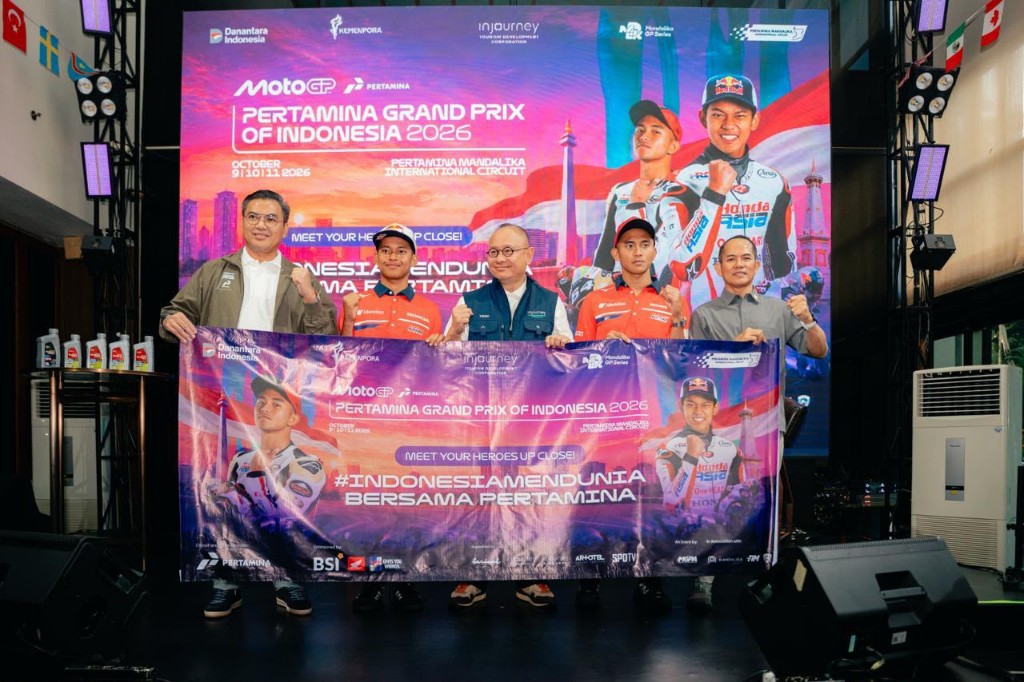 Dokumentasi dari - Saatnya Indonesia Mendunia, InJourney Ajak Dukung Mario Aji dan Veda Ega di MotoGP Mandalika 2026
