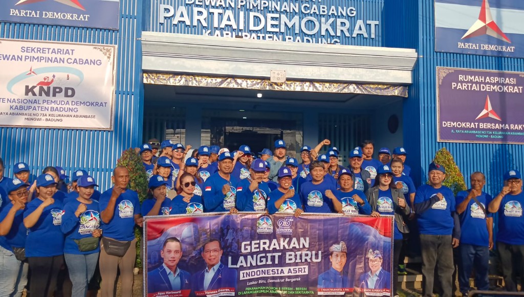 Intruksi Ketum AHY Dukung Indonesia Hijau, Demokrat Bali Lanjutkan ‘Gerakan Langit Biru Indonesia Asri’ di Badung