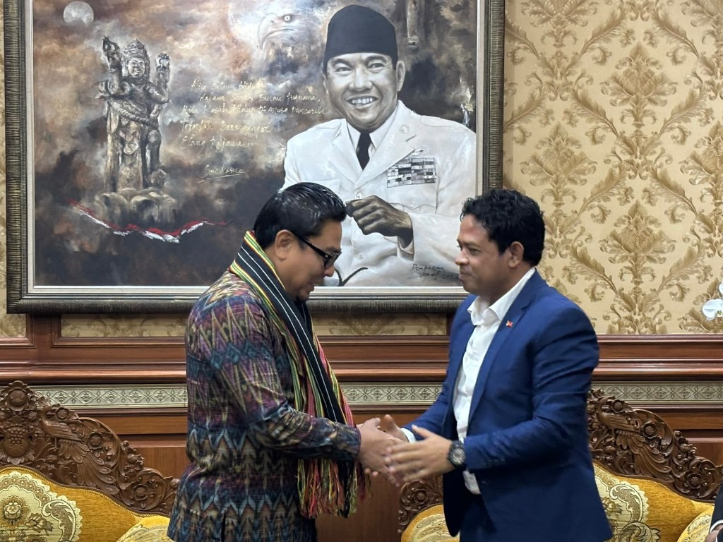 Wawali Denpasar Arya Wibawa Bahas Peluang Kerja Sama Berbagai Bidang Bersama Atase Perdagangan dan Perindustrian Konjen Timor Leste