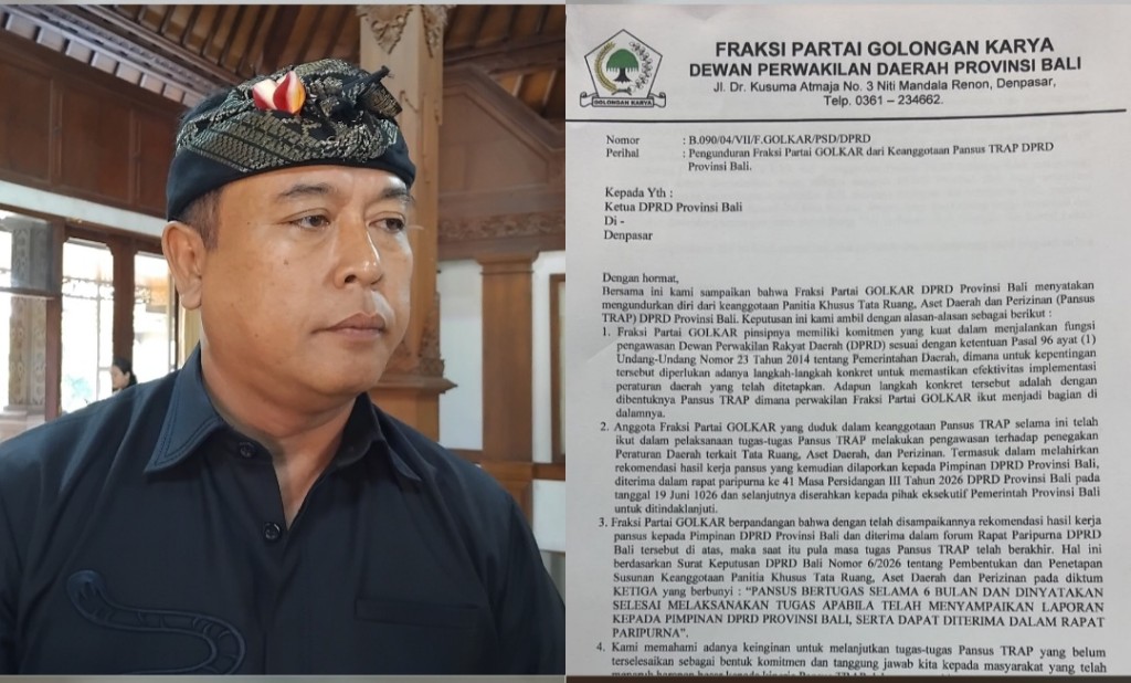 Resmi Mundur dari Pansus TRAP DPRD Bali, Fraksi Partai Golkar: Kami Siap Kembali pada Pansus Episode Berikutnya