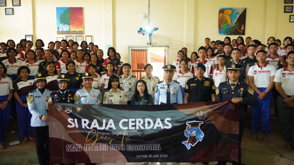 Kantor Imigrasi Singaraja Kembali Melaksanakan Program Si Raja Cerdas, Beri Edukasi Generasi Muda