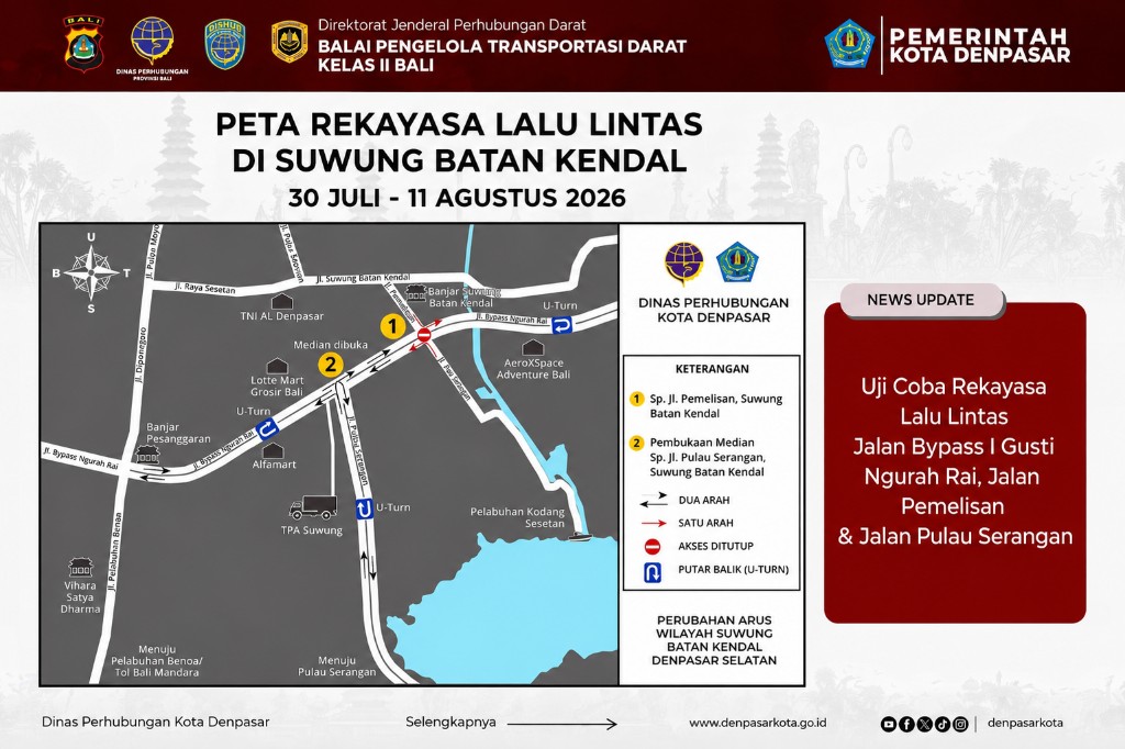 Uji Coba Rekayasa Lalu Lintas di Akses Serangan, Antisipasi Lonjakan Kendaraan Pembukaan Sira Village - GOB