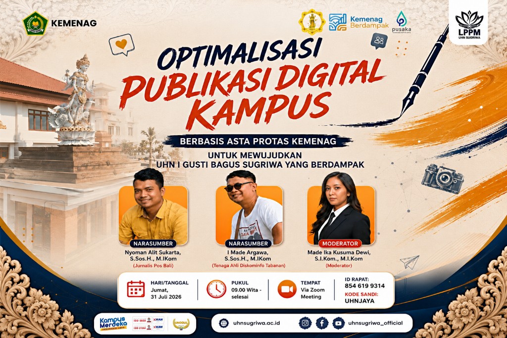 Optimalisasi Publikasi Digital Kampus Berbasis Asta Protas Kemenag di UHN Sugriwa Denpasar