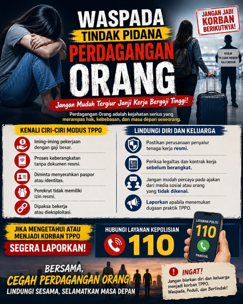 Polda Bali Imbau Masyarakat Waspada Tindak Pidana Perdagangan Orang (TPPO)