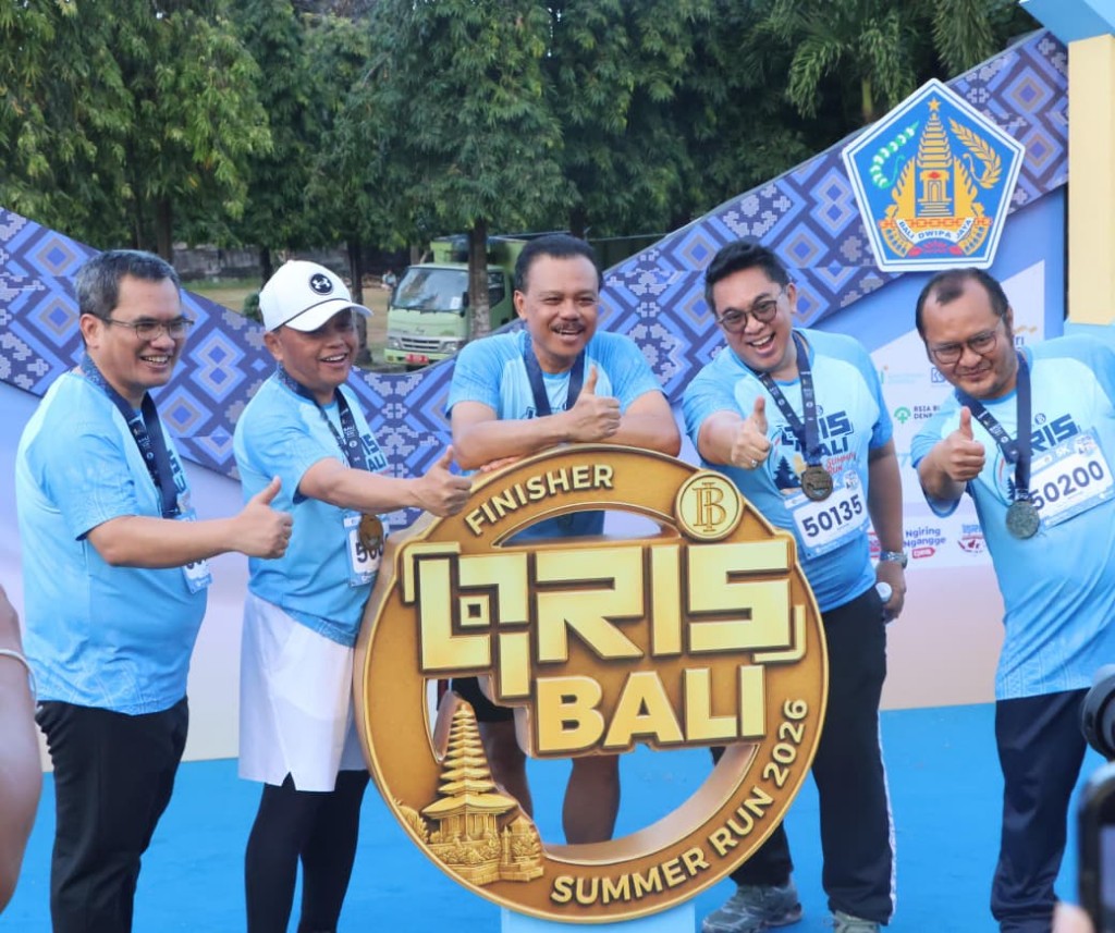 Sekda Dewa Indra Apresiasi Antusiasme Peserta QRIS Bali Summer Run 2026