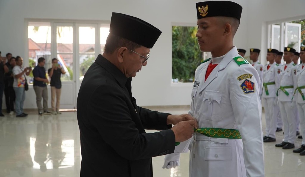 70 Paskibraka Buleleng Dikukuhkan, Bupati: Jaga Semangat Nasionalisme dan Kedisiplinan