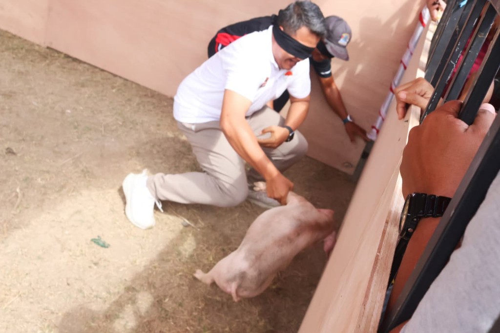 Semarakkan HUT ke-81 RI, BKOW Bali dan GOW se-Bali Adu Kekompakan dalam Lomba Ngejuk Kucit