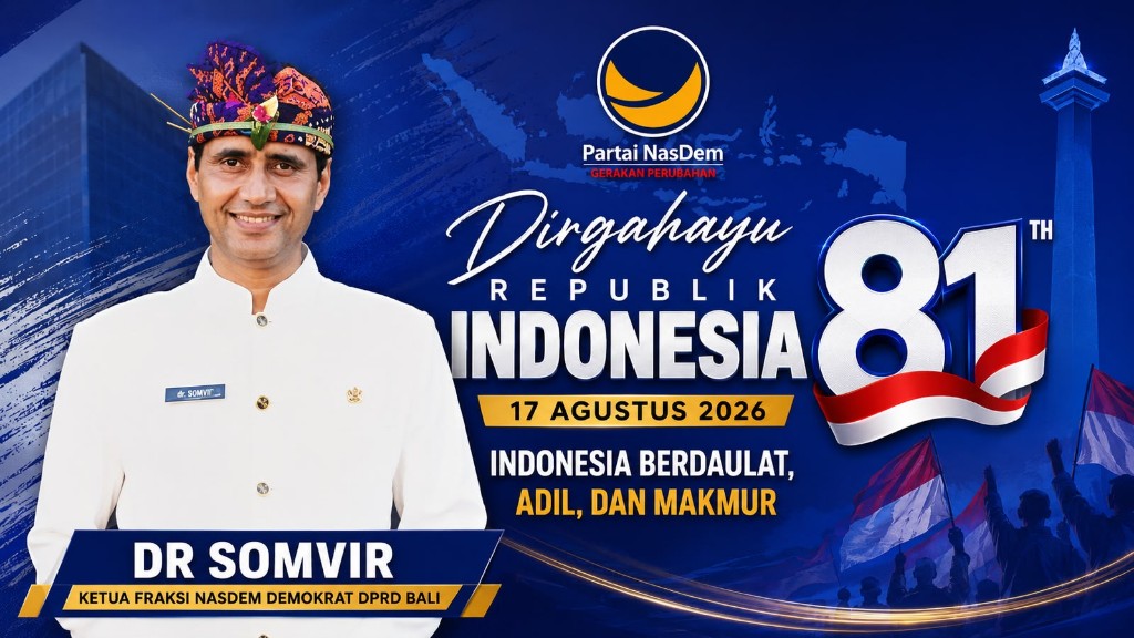 HUT ke-81 RI : Dr Somvir Tekankan Pembangunam untuk Kesejahteraan Rakyat
