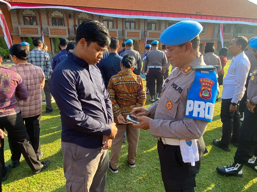Bidpropam Polda Bali Laksanakan Gaktiplin Personil Polda Bali