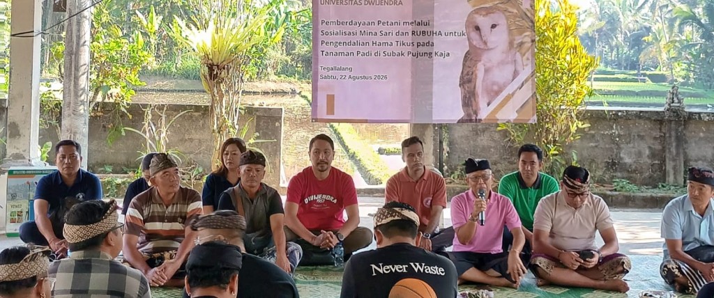 Rektor Dwijendra: Optimalkan Pemanfaatan Lahan Sawah Melalui Sistem Mina Sari