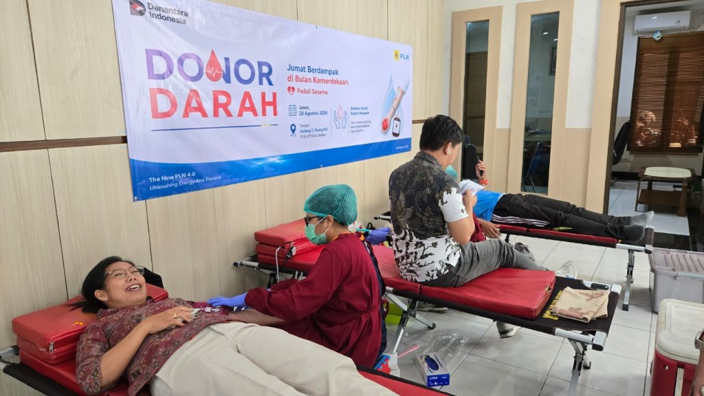 Peduli Sesama, PLN UP3 Bali Selatan Gelar Donor Darah Bersama PMI