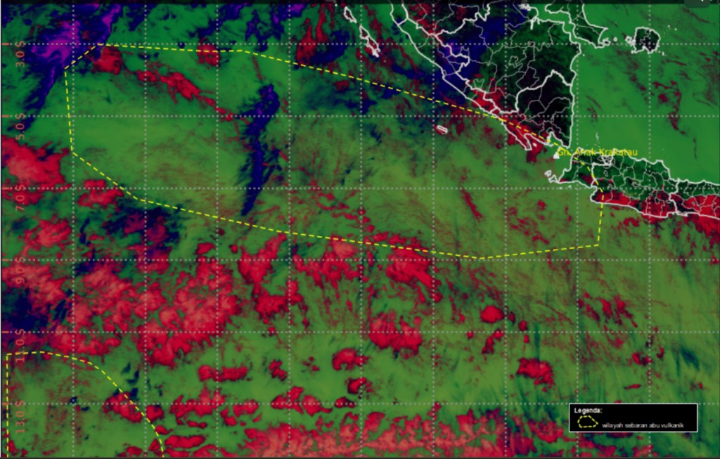 Abu Vulkanik Anak Krakatau Meluas, 8 Bandara Ditutup Sementara, BMKG Minta Masyarakat Tetap Tenang