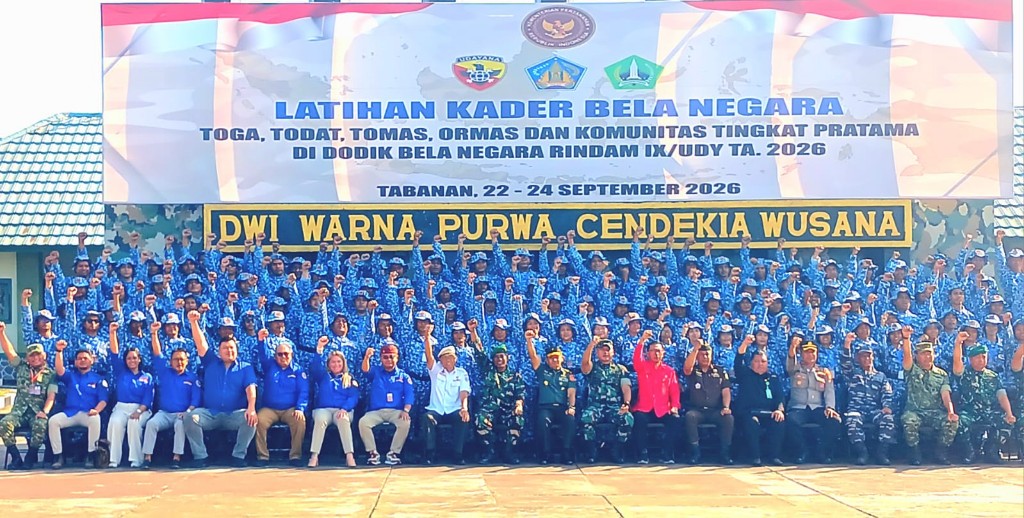 37 Kader FBN Bali Ikuti Latihan Bela Negara Tingkat Pratama di Tabanan