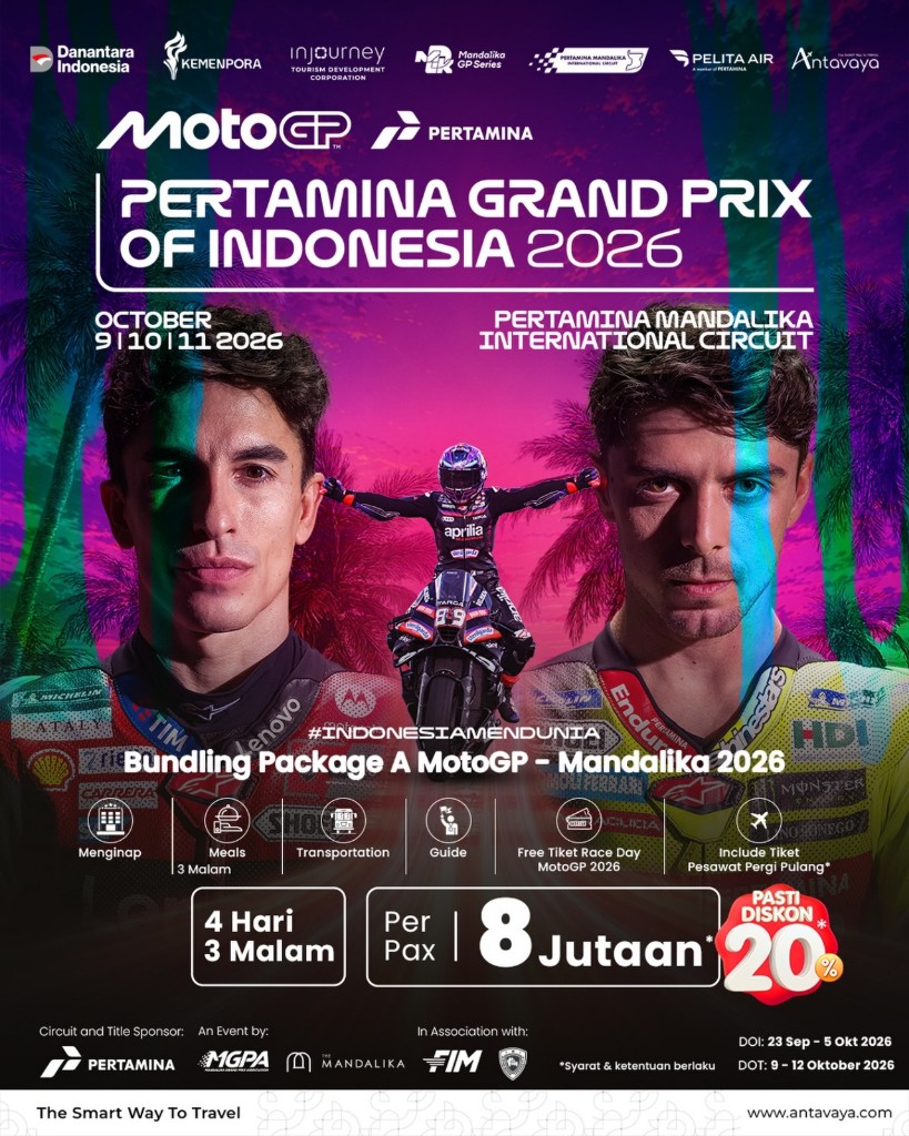 ITDC Perkuat Konektivitas Mandalika, Paket Perjalanan MotoGP 2026 Hadir dengan Pelita Air dan Garuda Indonesia