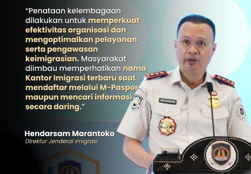 "Optimalkan Layanan Kepada Masyarakat, 32 Kantor Imigrasi Berganti Nama"
