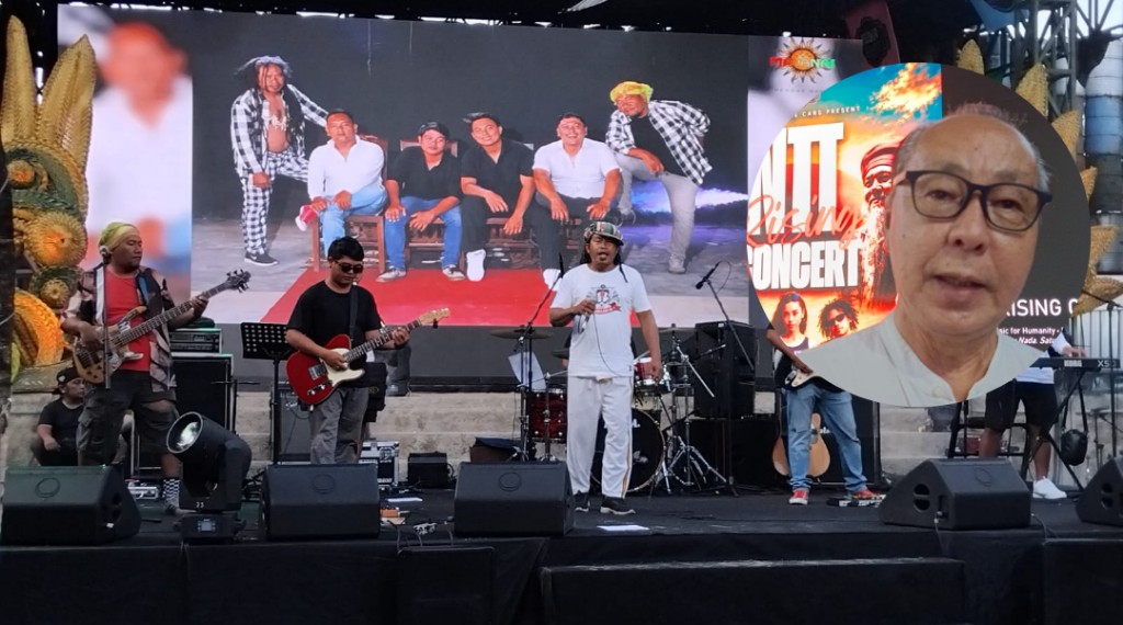 Tampilkan Artis Tony - Joni Agung; NTT Rising Concert Galang Donasi Korban Gempa di  Kebon Vintage Cars Bali