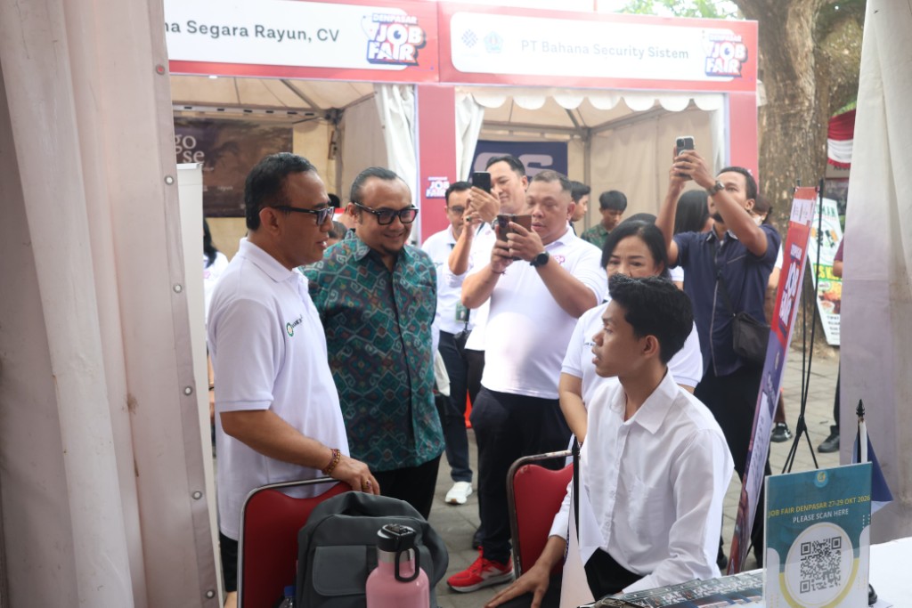 Job Fair Kota Denpasar ke-20 Resmi Dibuka Sediakan 2.898 Lowongan dari 40 Perusahaan