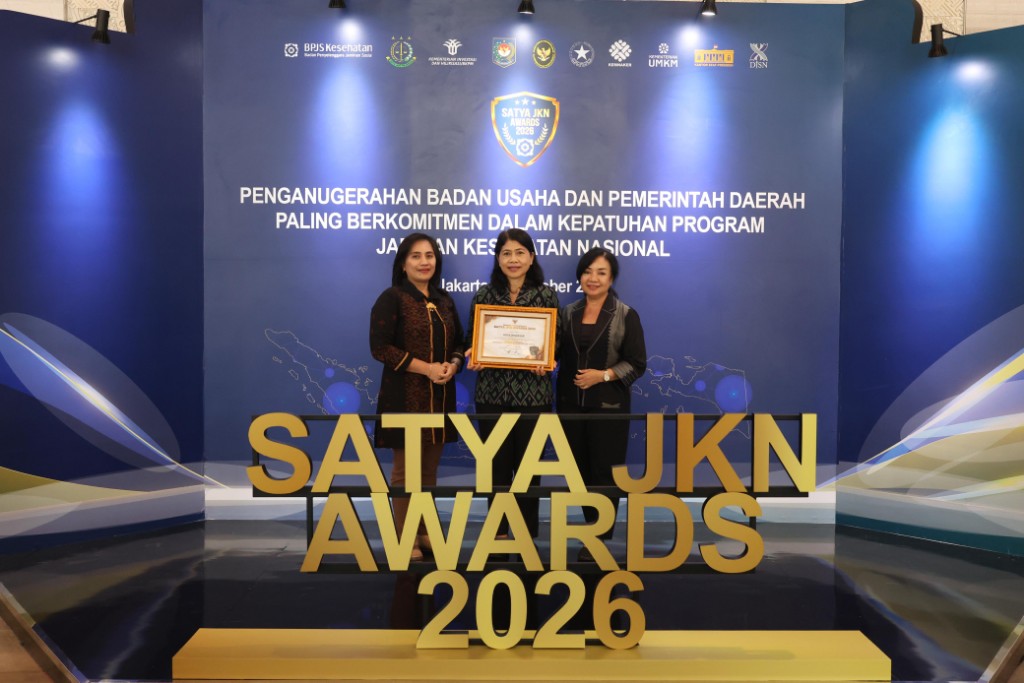 Tembus Tingkat Nasional, Kota Denpasar Raih Satya JKN Awards 2026