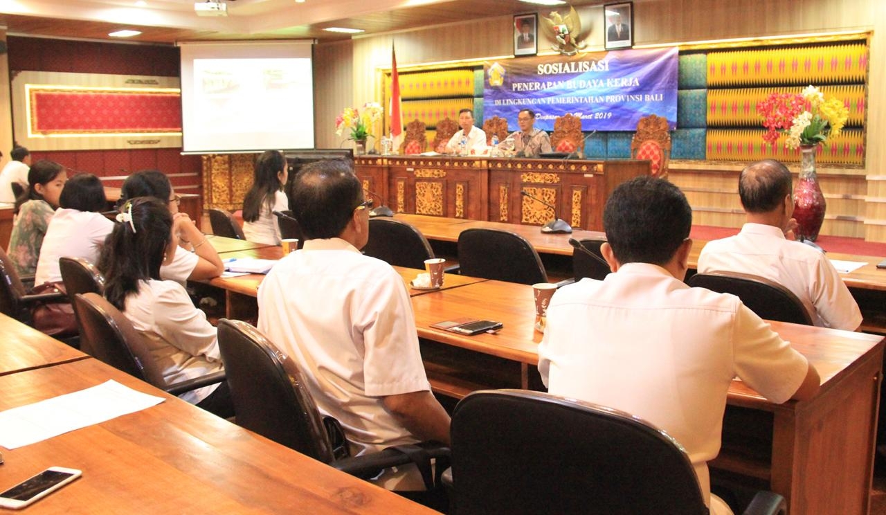 Dokumentasi dari - Bali Sosialisasikan Penerapan Budaya Kerja
