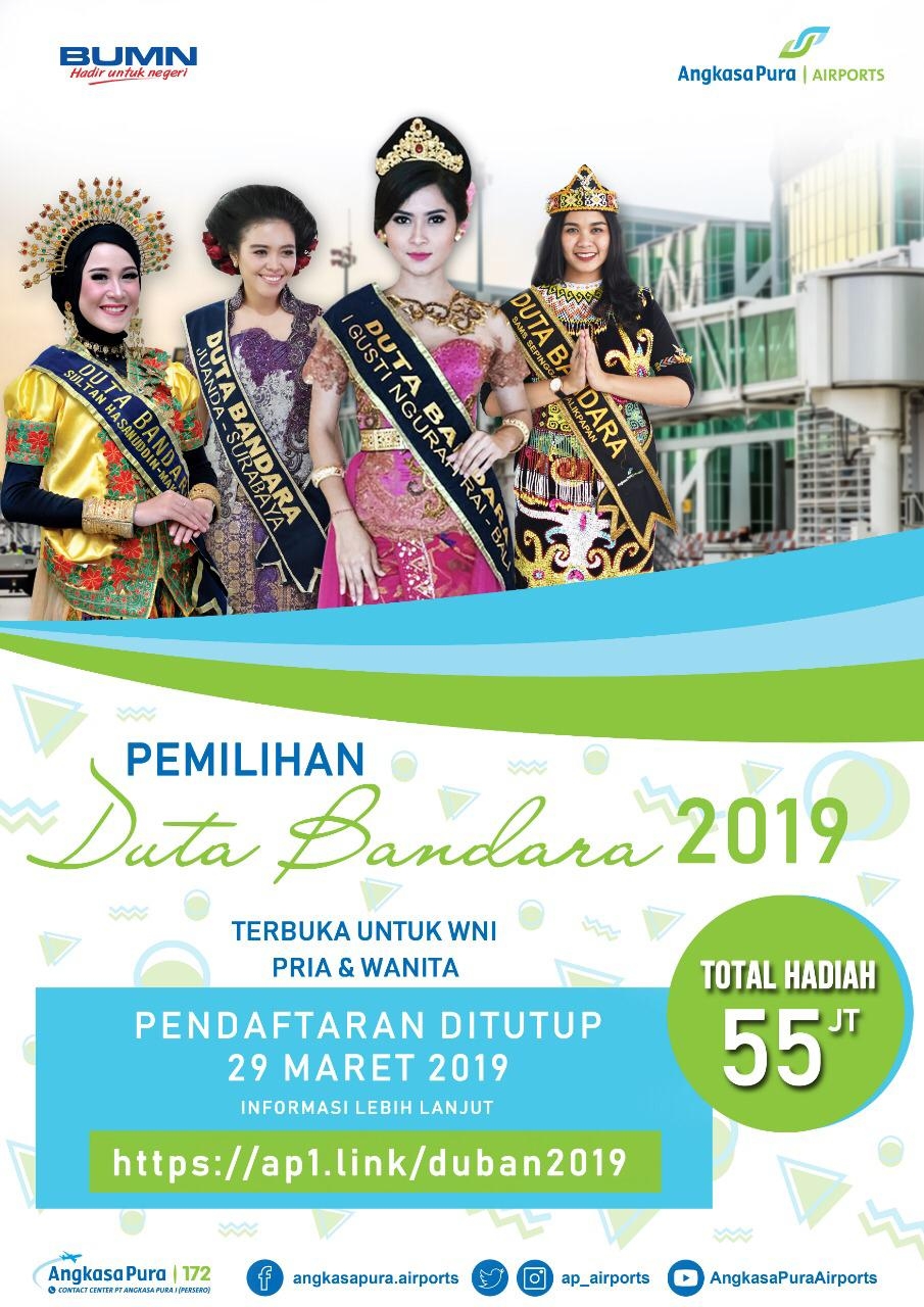 Dokumentasi dari - Angkasa Pura I Gelar Pemilihan  Airport Ambassador Tahun 2019