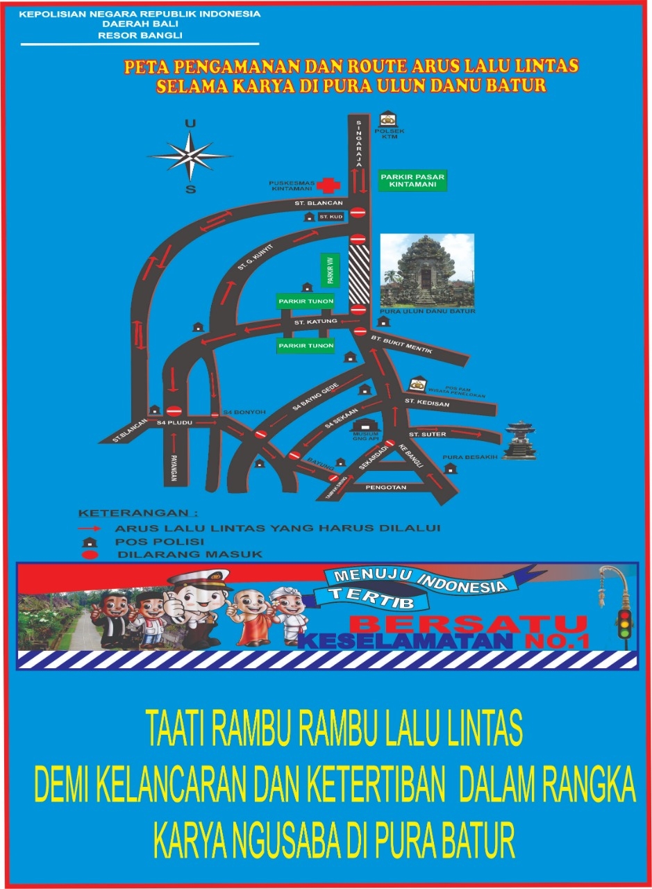 Dokumentasi dari - Arus Lalin Dialihkan Selama Karya Ngusaba di Pura Ulun Danu Batur