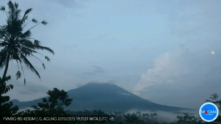 Dokumentasi dari -  Usai Upacara Puncak Karya Ida Bhatara Turun Kabeh, Gunung Agung Erupsi 1 Menit. 47 Detik