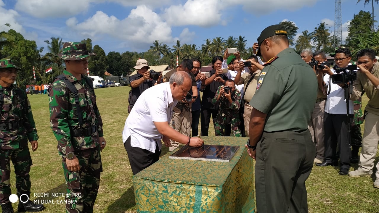 Dokumentasi dari - Penuhi Target TMMD Ke 104  di Desa Peninjoan Resmi Ditutup