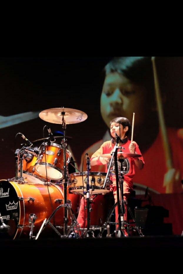 Dokumentasi dari - Prabu Daneswara Si Drummer Cilik Siap Gebrak Berawa Beach Art 