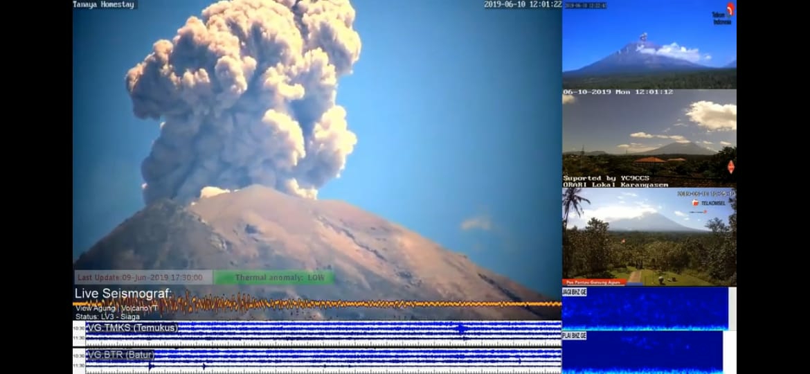 Dokumentasi dari - Masyarakat Seputaran Gunung Agung Biasa Rasakan Erupsi Bahkan Jadi Tontonan