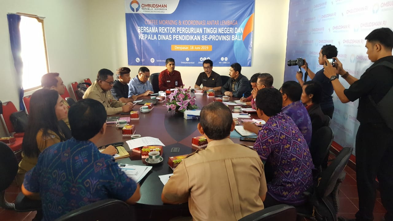 Dokumentasi dari - Cegah KKN sampai Maladministrasi Tahun Ajaran Baru, ORI Sayangkan Unud Tak Hadir Tanpa Alasan