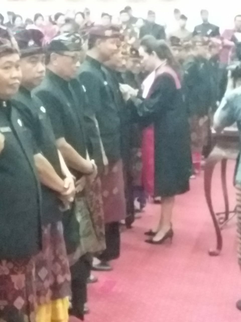 Dokumentasi dari - Pengambilan Sumpah dan Janji Anggota DPRD Gianyar Masa Bakti 2019/2024 