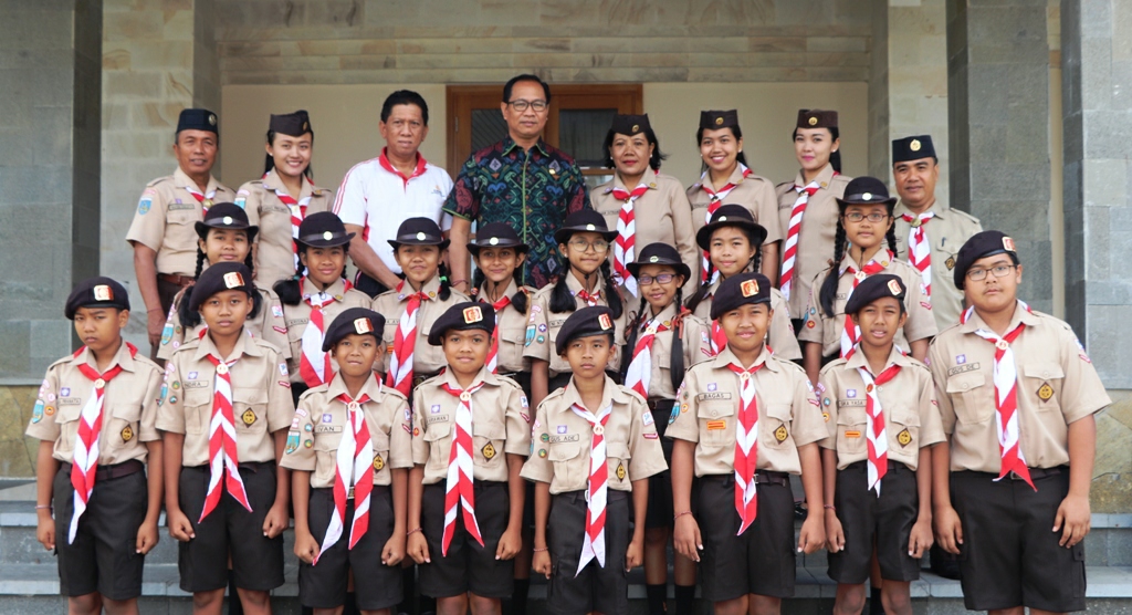 Dokumentasi dari - Penggalang Ceria Gugus Depan Pangkalan SDN 2 Legian Wakili Bali ke Tingkat Nasional