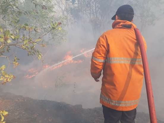 Dokumentasi dari - Api Kembali Muncul di Lereng Gunung Agung
