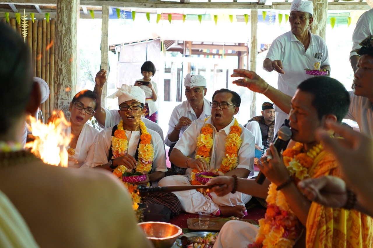 Dokumentasi dari - On Agnihotra Ritual, NCPI Praises Innovation of Atnews Online Strength