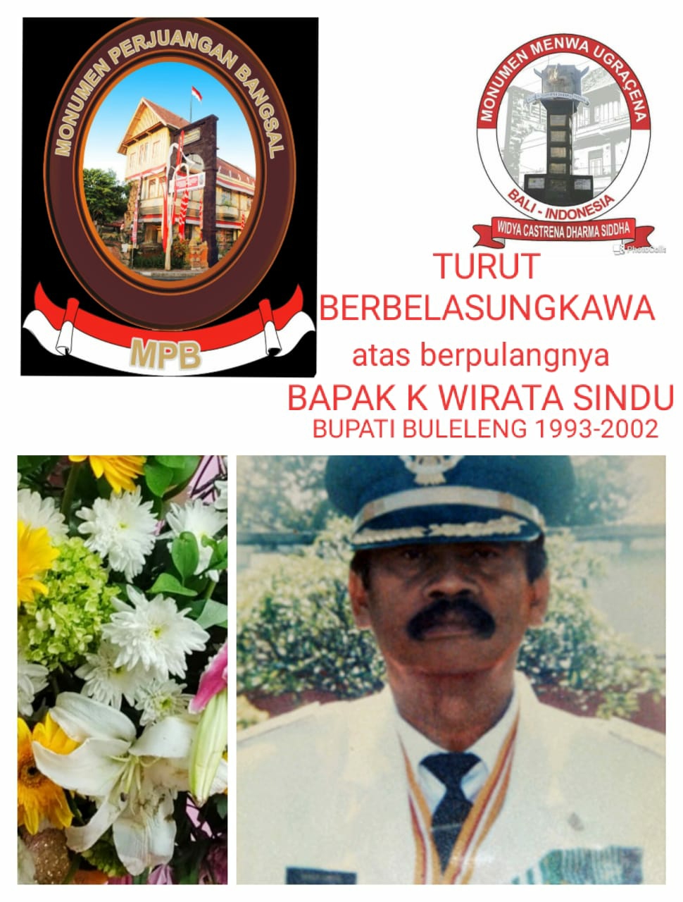 Dokumentasi dari - Mantan Kepala Kanwil Depen Bali Drs. I Ketut Wirata Sindu Tutup Usia