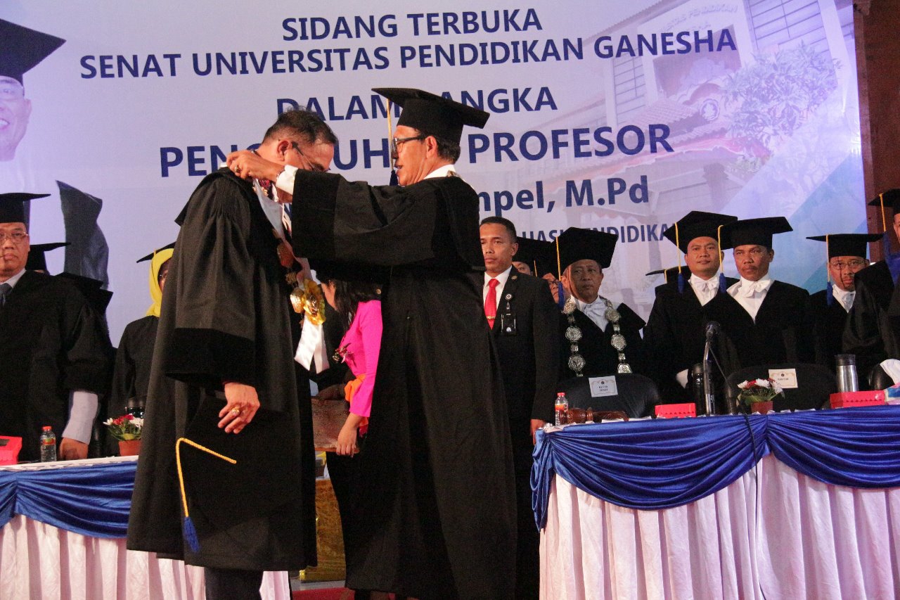 Dokumentasi dari - Rektor Undiksha Jampel Resmi Sandang Gelar Profesor Komitmen Wujudkan Kepemimpinan Harmoni 