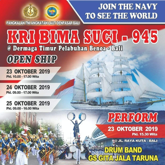 Dokumentasi dari - Masyarakat Diberi Kesempatan Kunjungi Kegiatan KRI Bima Suci di Benoa - Bali