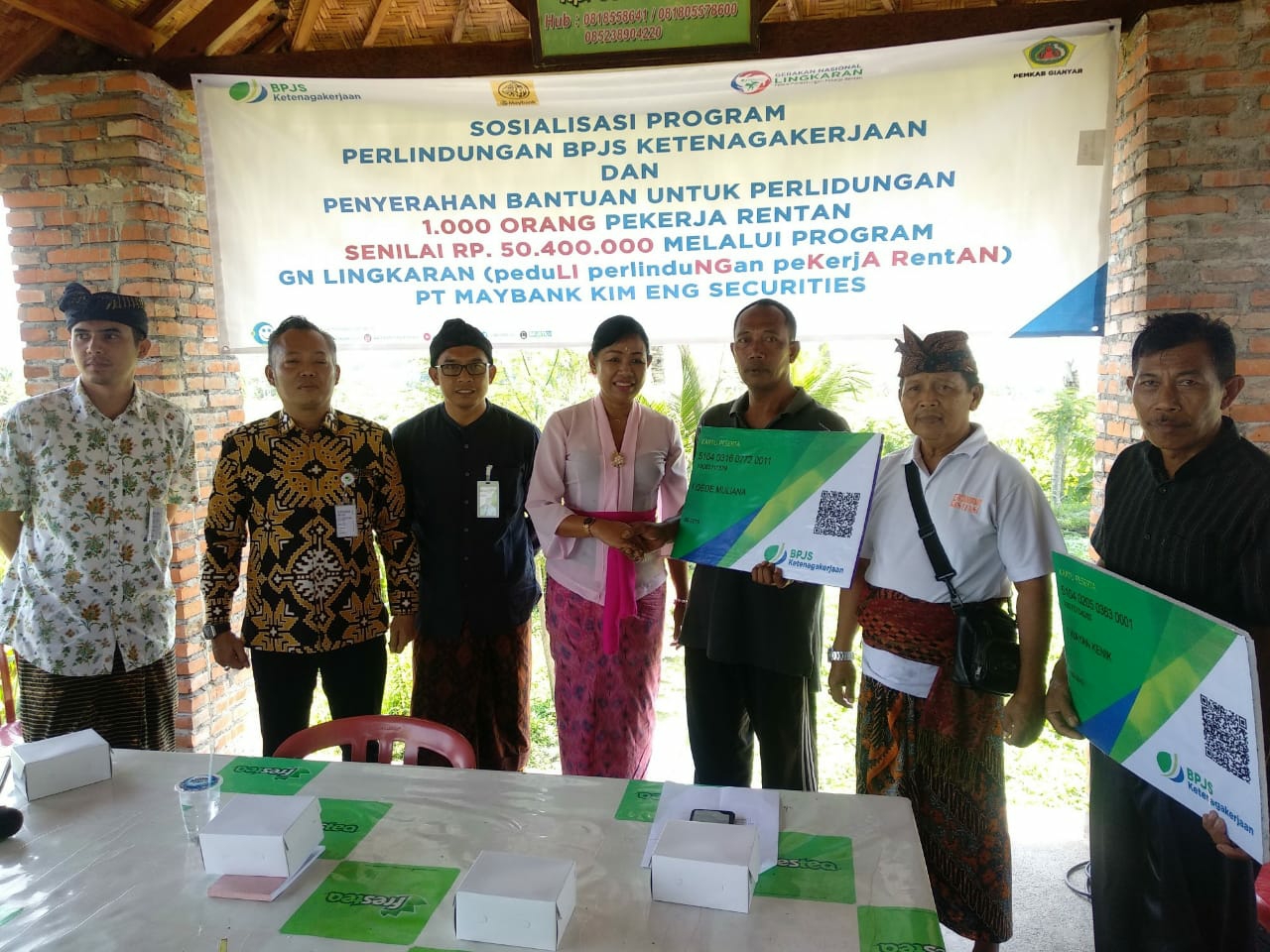 Dokumentasi dari - Sebanyak 174 Pokdakan di Gianyar Terima Kartu BPJS Ketenagakerjaan