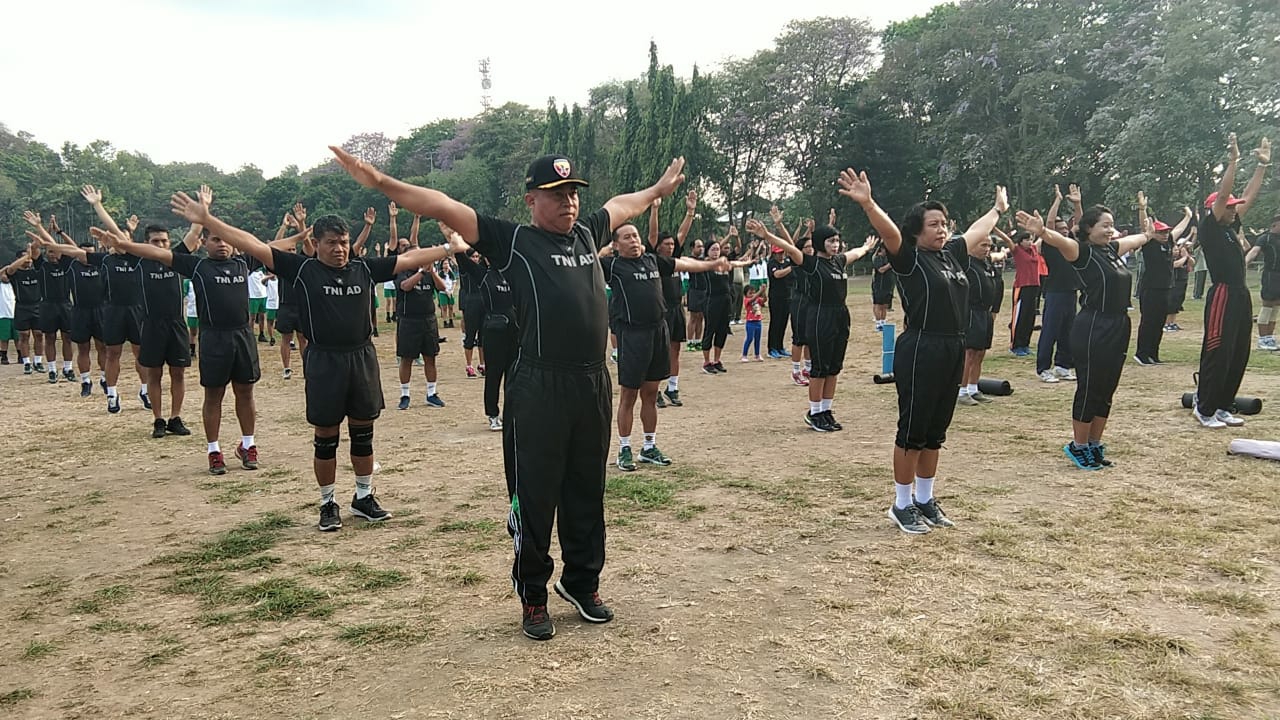 Dokumentasi dari - Senam AWS3 Kodam IX/Udayana-IKBS Gaungkan Semangat Bela Negara 