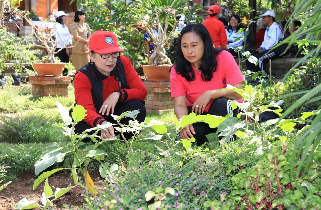Dokumentasi dari - Pastikan Bantuan Terlaksana Dengan Baik, Ny. Putri Hariyani Lakukan Monev ke Desa Tohpati Klungkung