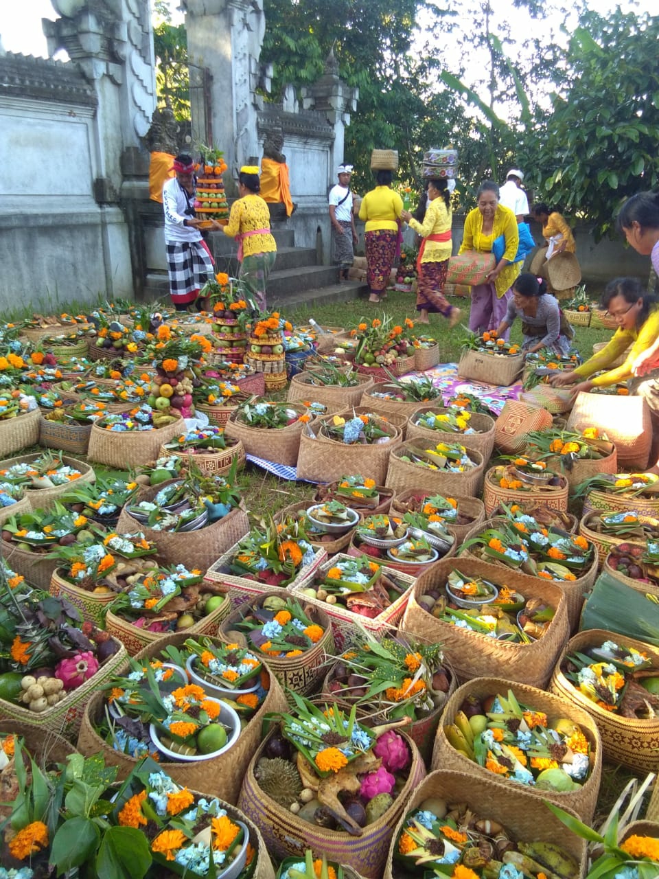 Dokumentasi dari - Jelang Nyepi Desa Adat Penglipuran  Laksanakan Ngusaba Bantal