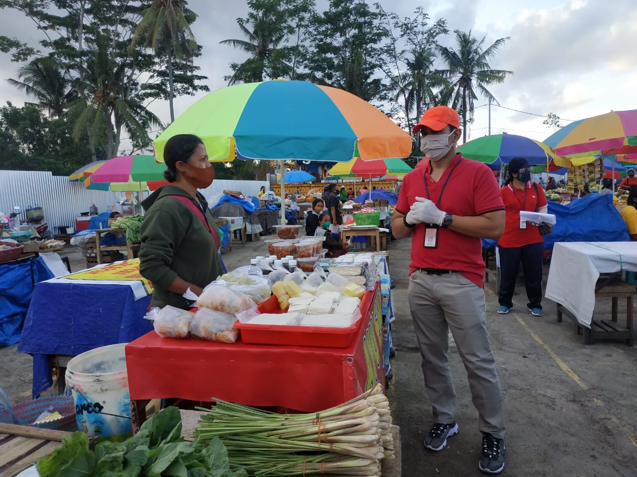 Dokumentasi dari - Penerapan New Normal di Pasar Tradisional Gianyar
