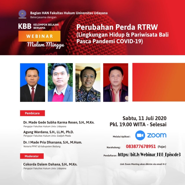 Dokumentasi dari - Era New Normal Perubahan Perda RTRW, Pariwisata Bali dan Memprioritaskan Keberlanjutan Lingkungan